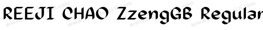 REEJI CHAO ZzengGB Regular字体转换